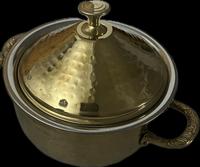 Couvercle de marmite en acier inoxydable de qualité supérieure, design moderne doré, écologique, chauffe-plats, compatible gaz et induction, 24 cm, avec poignée