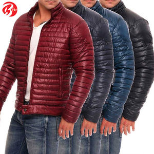 2023 ropa de hombre ropa y accesorios cuello alto hombres usan chaqueta acolchada moda nuevo diseño invierno Puffer Chaqueta brillante - Product Image 6