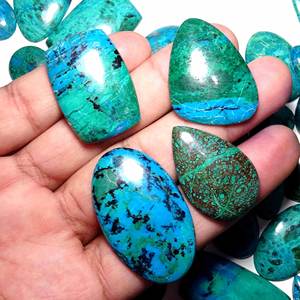 Piedra preciosa suelta crisocola natural, venta al por mayor, piedra preciosa suelta crisocola para la fabricación de joyas, piedras preciosas - Product Image 1
