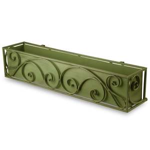 <b>Small</b> Metal Garden Decor Galvanized Steel <b>Planter</b> Box for Flowers & Outdoor Decoration - Product Image 6