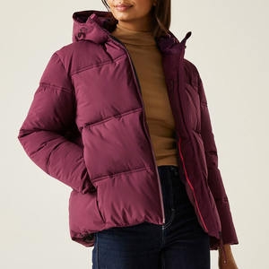 Vente en gros Logo personnalisé Veste matelassée chauffante brillante à capuche unisexe en polyester pour femmes Veste bulle grande taille pour femmes pour hommes pour femmes - Product Image 1