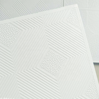Plaque de plafond en PVC laminé du Zimbabwe et d'Arabie Saoudite avec dos en feuille d'aluminium, caractéristiques ignifuges et imperméables