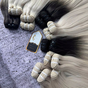 Extensiones de cabello de trama única Remy vietnamita virgen Elección de salón profesional con calidad de lujo de Super doble dibujado - Product Image 1