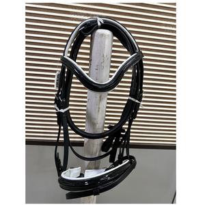 Cuir anglais de haute qualité avec bande de nez verni et rembourrage doux de vache Fabricant de gros indien - Product Image 1