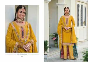 Nueva variedad increíble Color Blooming Georgette Salwar Suit & Dupatta con hilo múltiple y bordado de secuencia Zari Stich Work - Product Image 4