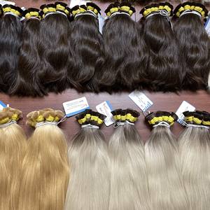Envío rápido Colores personalizables Extensiones de cabello a granel de longitud corta Precios al por mayor de la fábrica vietnamita - Product Image 1