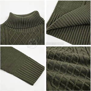 Pulls en tricot d'hiver pour hommes, design personnalisé, légers, fabriqués au Pakistan, impression de logo, taille plus, coton/laine - Product Image 6