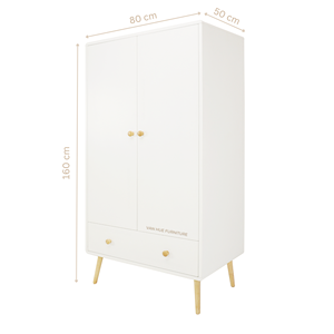 Fabricant de meubles en bois OEM, meubles pour enfants, design scandinave, garde-robe pour enfants, vêtements pour filles - Product Image 6