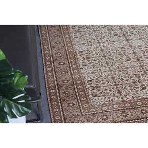 4.8x7.3 ft Turkish Rug <b>Brown</b> Southwestern Vintage <b>Wool</b> Patchwork Rug with Latex Backing Eco-Friendly Home Decor - Product Image 3