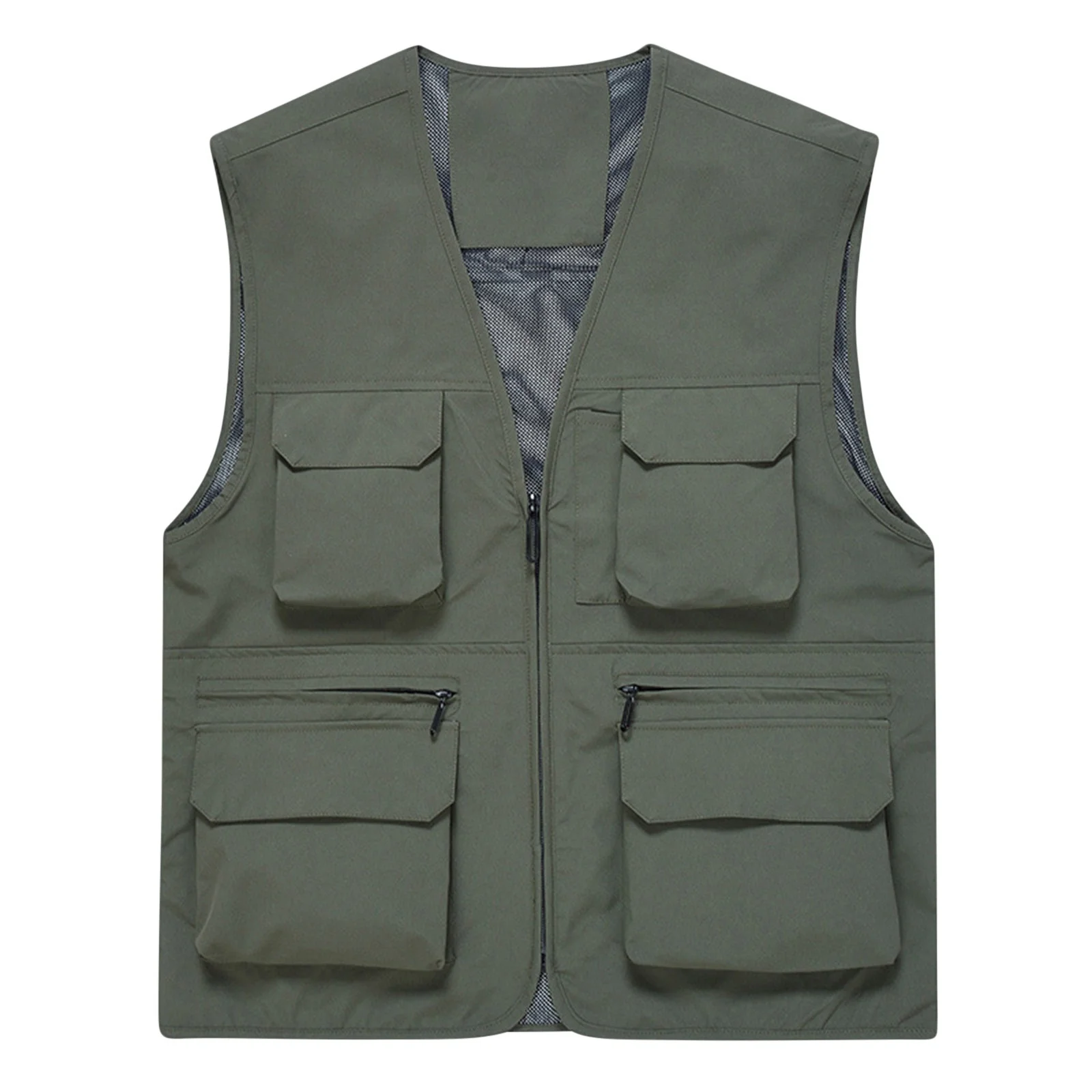 New Design Men's Lightweight Quick Dry Running Cargo Vest With Multi-Pockets