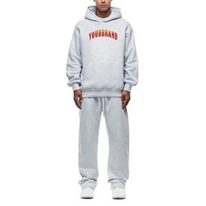 Conjunto Deportivo para Hombre 100% Algodón, Estilo Vintage, con Capucha, Hombros Caídos, Serigrafía con Logotipo Personalizado, Colores Variados, Superventas - Product Image 1