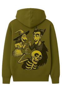 เสื้อสเวตเตอร์แบบมีฮู้ดสำหรับผู้ชายและผู้หญิงเสื้อสเวตเชิ้ตมีกระเป๋าด้านหน้าพิมพ์ลายวิธีการถักนิตติ้งสำหรับ100% และผู้ชาย - Product Image 2