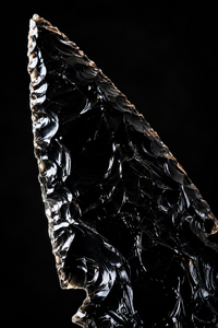 Cuchillo Decorativo de Obsidiana Negra de 10 Pulgadas, Cristal Volcánico Natural Tallado, Athame Espiritual Coleccionable - Product Image 6