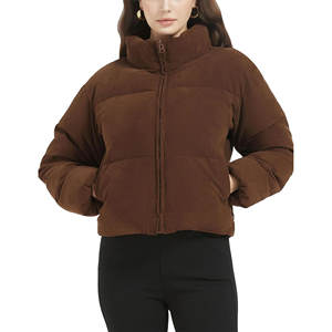 Veste matelassée pour femmes 2025 Manteau à fermeture éclair complète Vêtements d'extérieur Vestes en duvet à capuche Vestes matelassées pour femmes de haute qualité Entretien OEM - Product Image 4