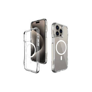 Étui en silicone transparent compatible MagSafe, fin et protecteur pour iPhone 15 Pro, 11 Pro Max, 12 Pro Max - Product Image 3