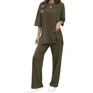 Tenue de survêtement d'été pour femmes de tous les jours Survêtement d'été en coton pour femmes style de rue - Product Image 5