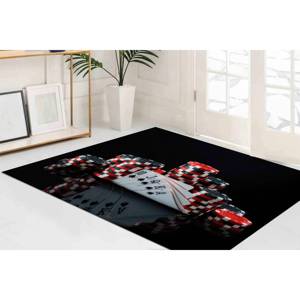 Alfombra Spades Royal Flush, Alfombras de Póker, Alfombra Moderna Estampada, Regalo Perfecto, Alfombra de Terciopelo - Product Image 2