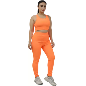 Proveedor de Bangladesh, Ropa Deportiva para Mujer de Color Sólido, Ropa de Yoga para Fitness, Diseño Personalizado, Informal, Transpirable, Sin Costuras, Premium - Product Image 5