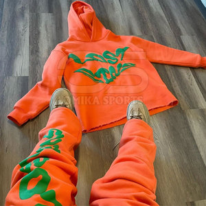 ชุดวอร์มผ้าพิมพ์ลายพัฟสำหรับผู้ชายชุดวอร์มผ้าสองชิ้นพร้อมผ้าคุณภาพระดับพรีเมียมสไตล์สตรีทสูทพิมพ์ลายพัฟสำหรับผู้ชาย - Product Image 2