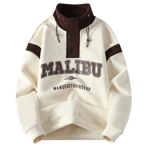 เสื้อสเวตเตอร์คอกลมย้อมสีย้อมสีสำหรับผู้ชาย - Product Image 1