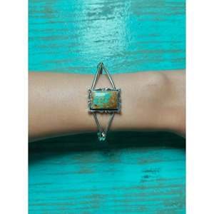 Rita Lee Kingman Turquoise & Sterling <b>Silver</b> Fashion <b>Cuff</b> <b>Bracelet</b> - Product Image 5