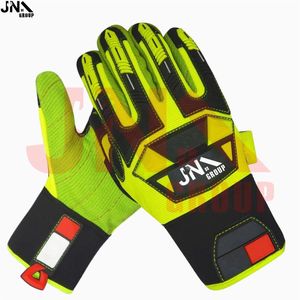 Guantes de impacto industriales de Venta caliente Protección TPR Guantes resistentes a cortes Guantes resistentes de dedo completo - Product Image 1