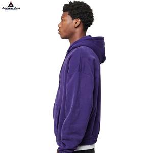 Sweat à capuche avec fermeture éclair de marque populaire en coton de haute qualité à impression bouffante OEM de luxe en gros Sweatshirts à capuche pour hommes - Product Image 4