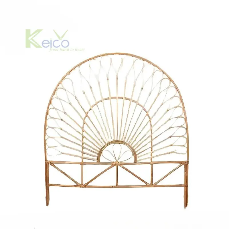 Placa de cabeça em rattan para casa, 100% natural, artesanal, decoração para hotel, cama em rattan