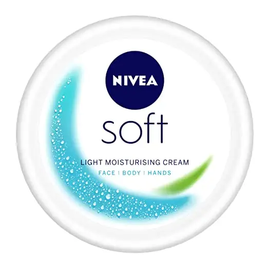 Nivea Soft Light Moisturizer For Face Hand & Body Instant Hydration Vitamin E & Jojoba Oil Home & Travel Kit 300ml & 100ml