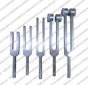 Recién llegado, juego de diapasones de 5 piezas, 128Hz, 256Hz, 512Hz, 1024Hz, 2048Hz, para hospitales y escuelas de medicina - Product Image 2