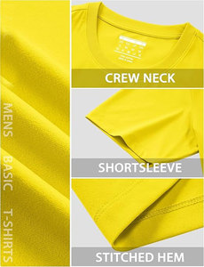 Camisetas para hombre de manga corta UPF 80 + Protección solar Ligero Absorbe la humedad Casual Cuello redondo Camisetas básicas - Product Image 4