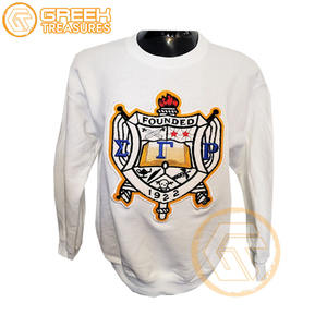 Ropa Griega Personalizada de Alta Calidad para Mujer, de la Hermandad Sigma Gamma Rho, para Otoño/Invierno, con Bordado Frontal, de Algodón Ecológico y Felpa - Product Image 1