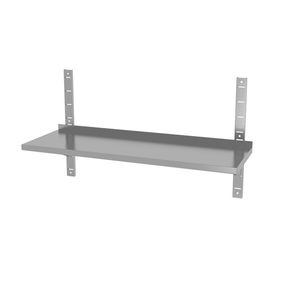 "Single <b>Wall</b> <b>Shelf</b> with 2 Brackets Adjustable 1200x300x(H)600mm HENDI" - Product Image 1