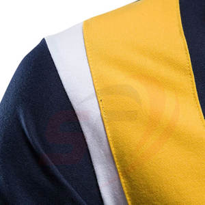 เสื้อยืดโปโลแขนสั้นสำหรับผู้ชาย2023ลายผ้าถักโพลีเอสเตอร์/ ผ้าฝ้าย - Product Image 3