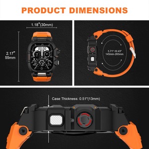 Correa Deportiva Resistente de TPU con Funda Protectora Integrada para Apple Watch Ultra 49mm 46mm 45mm 44mm 41mm 40mm - Product Image 6
