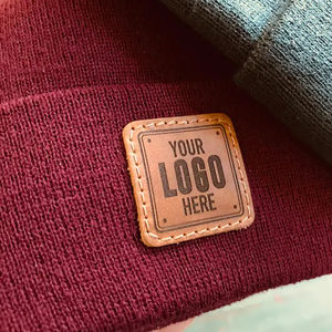 Gorro con parche personalizado | Gorro de invierno con parche de cuero, el mejor estilo, moda para exteriores, personalizado, precio barato, transpirable, 2025 - Product Image 3