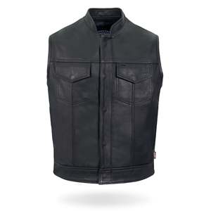 Chaleco de motorista de cuero genuino duradero de primera calidad para hombre, chaleco impermeable y a prueba de viento, venta al por mayor, ropa de motociclista - Product Image 1