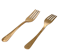 Advantage Qualité Laiton Fourchette Cuillère 6 Pièces Vente Chaude pour Table Party Giveaways Produit de Haute Qualité
