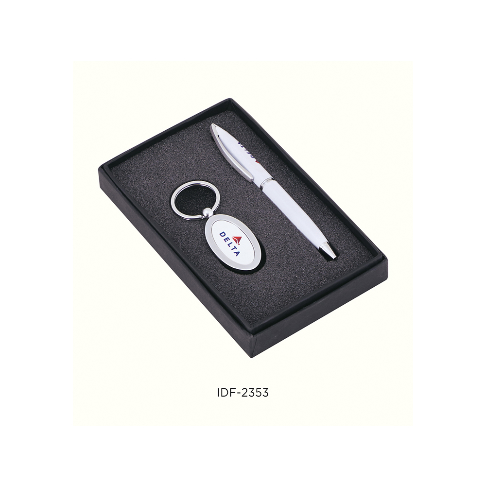 Premium Metal Pen & Keychain Corporate Gift Set | Employee Recognition & Promotional Branding by OLIVIA INTERNATIONAL