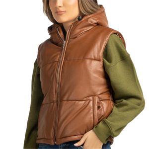 Chaqueta de Invierno Personalizada MOVA TEXTILES, Chaqueta Acolchada de Media Manga con Capucha, Ligera, Moderna, con Cremallera, Producto al por Mayor a Precio Económico - Product Image 3