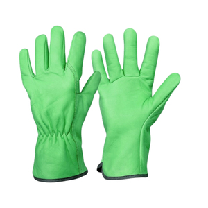 Gants de pilote en cuir renforcé de protection contre les coupures supplémentaires doublés de Kevlar de qualité supérieure pour hommes gants de sécurité avec détails de couture - Product Image 1