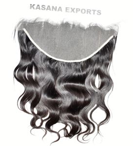 Bodywave 13*6 Frontal indio virgen Color Natural negro mujeres cutícula alineada procesamiento ninguna onda profunda extensiones de cabello humano - Product Image 1