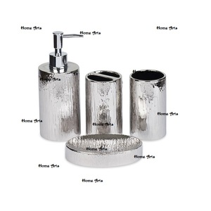 Juego de baño de 8 piezas de primera calidad Juego de baño de color plateado de acero inoxidable de Calidad exclusiva para gran oferta - Product Image 5