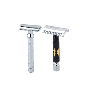 Maquinilla de Afeitar de Seguridad de Doble Filo Ajustable de Metal Personalizada/Madhav de Alta Calidad, Mango de Latón de Una Sola Hoja, No Desechable, Hecha en India, para Hombre - Product Image 3