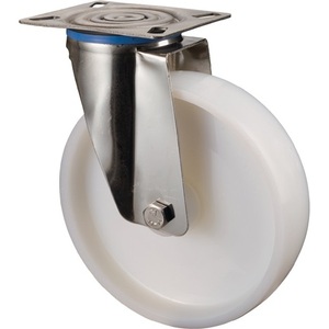 Caster Wheels 125mm Swivel Caster 130kg Load Capacity Plastic Plate 95x80mm BS Brand - Product Image 1