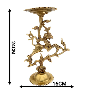 Support de bougie en laiton pour mariage de luxe, décoration de table d'hôtel, porte-bougie élégant - Product Image 6