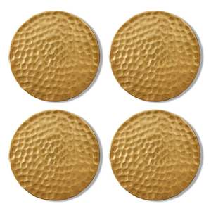 Mug personnalisé sous-verres de tasse de table tapis isolant plateau à thé de style européen en laiton véritable zodiaque gaufrage rond dessous de verre pour boissons - Product Image 2