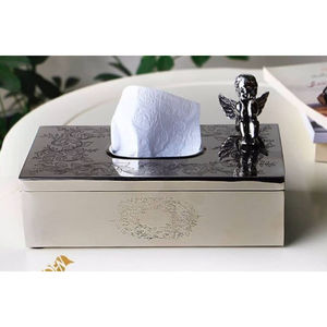 Boîte de rangement pour mouchoirs de décoration de bureau à domicile Nouveau design Vaisselle Boîte à mouchoirs en métal Porte-serviettes à prix raisonnable - Product Image 3