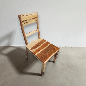 Handcrafted Solid Wood Convertible Dining Chair Back Support Modern Design Comfortable Living Room for Hotel Villa Bedroom - Product Image 3