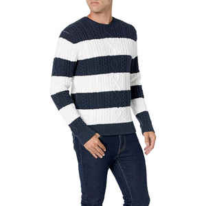 Suéter de punto de manga larga para hombre al por mayor, cárdigan con parte delantera abierta, abrigo holgado con botones, suéter navideño de invierno - Product Image 1